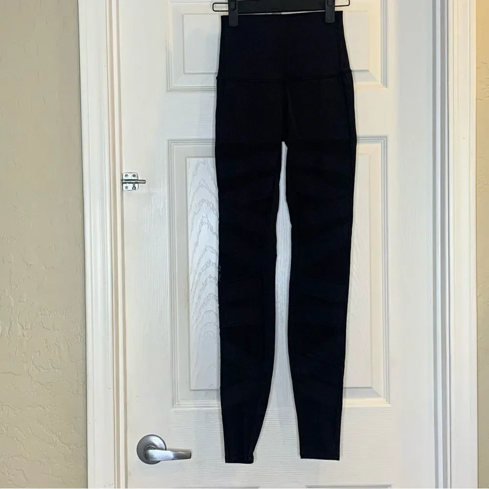 Lululemon Wunder Under High-Rise Tight *Mix & Mesh 31” Black Size 2